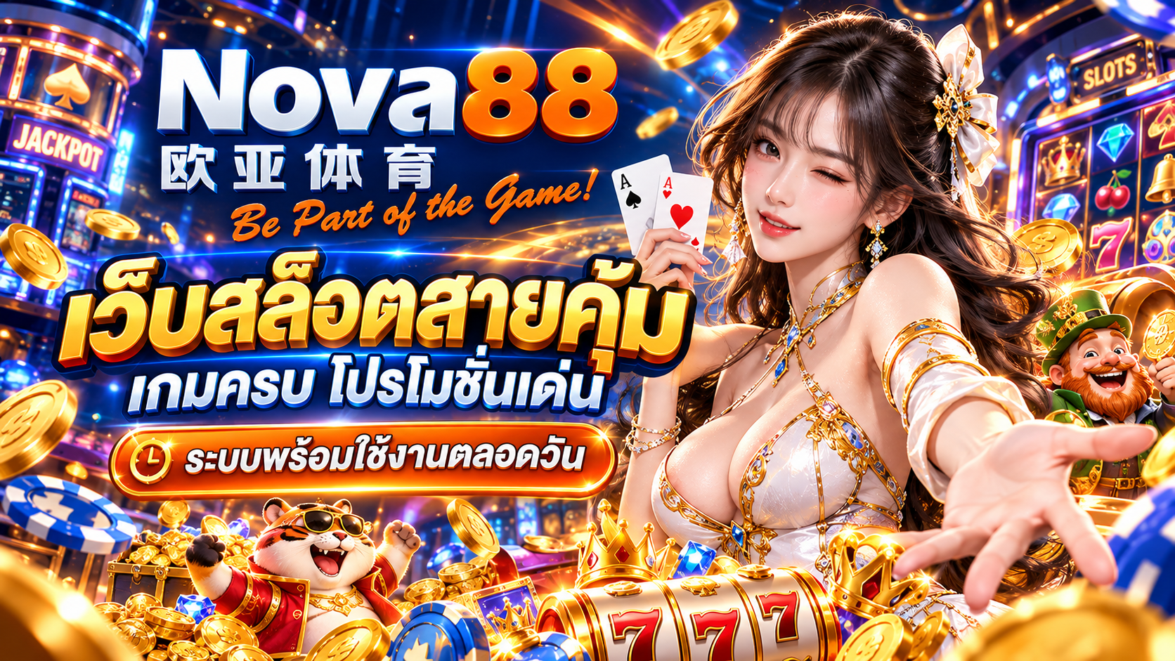 NOVA88 เว็บสล็อตสายคุ้ม เกมครบ โปรโมชั่นเด่น ระบบพร้อมใช้งานตลอดวัน​